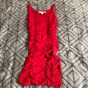 Women’s red dress
